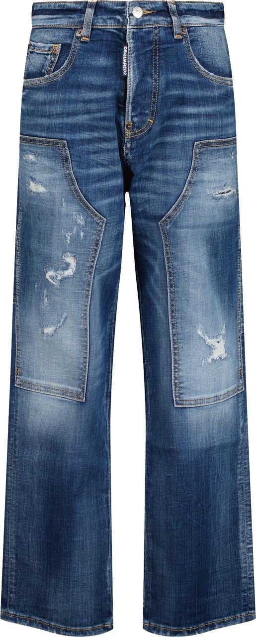 Dsquared2 Dsquared2 Unisex Jeans Blauw Blauw