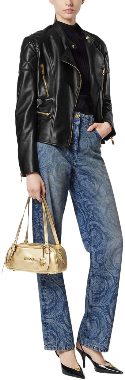 Versace Borsa a Spalla in Pelle Goud