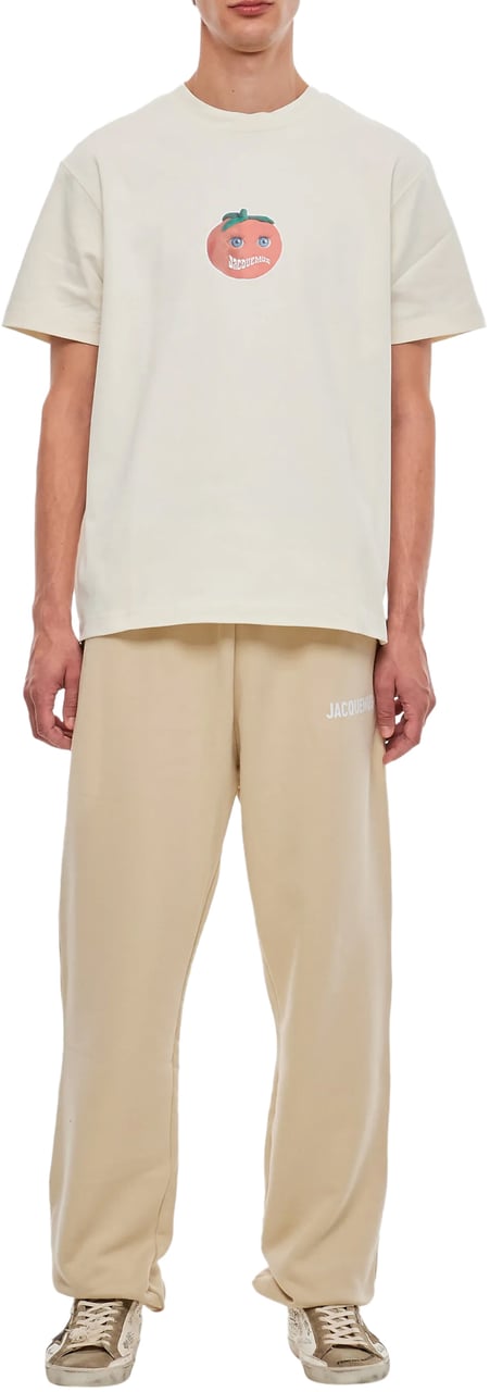 Jacquemus Le Jogging Logo Sweatpants Beige