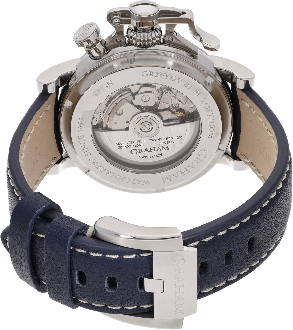 Graham Chronofighter Oversize GMT Blauw