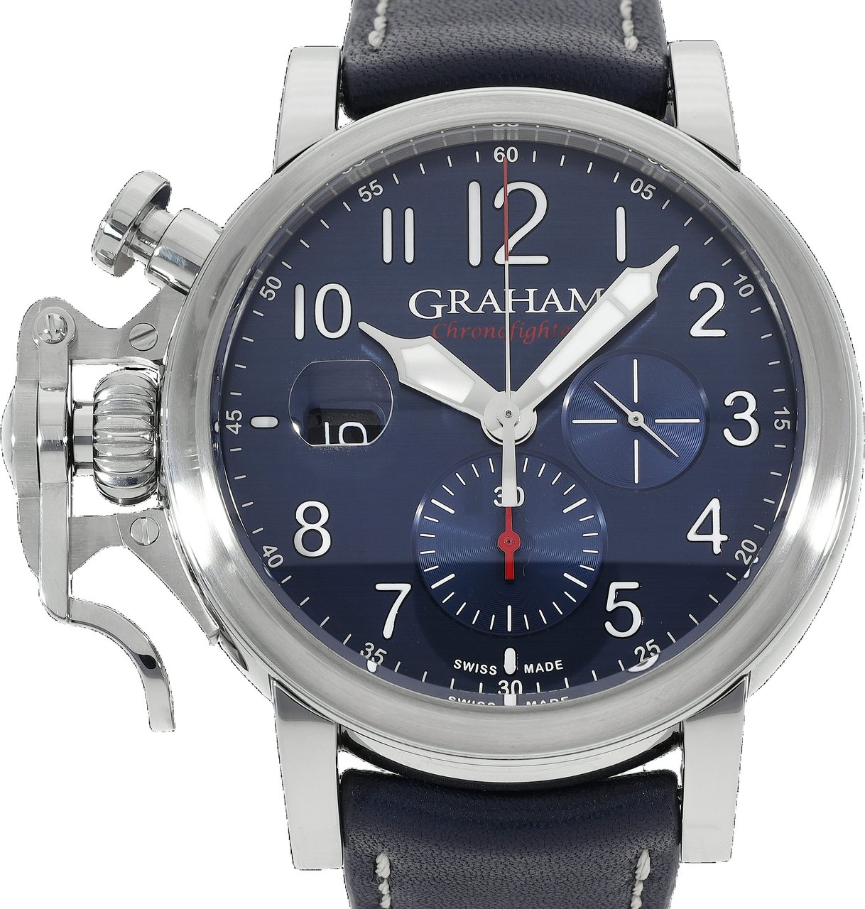 Graham Chronofighter Oversize GMT Blauw