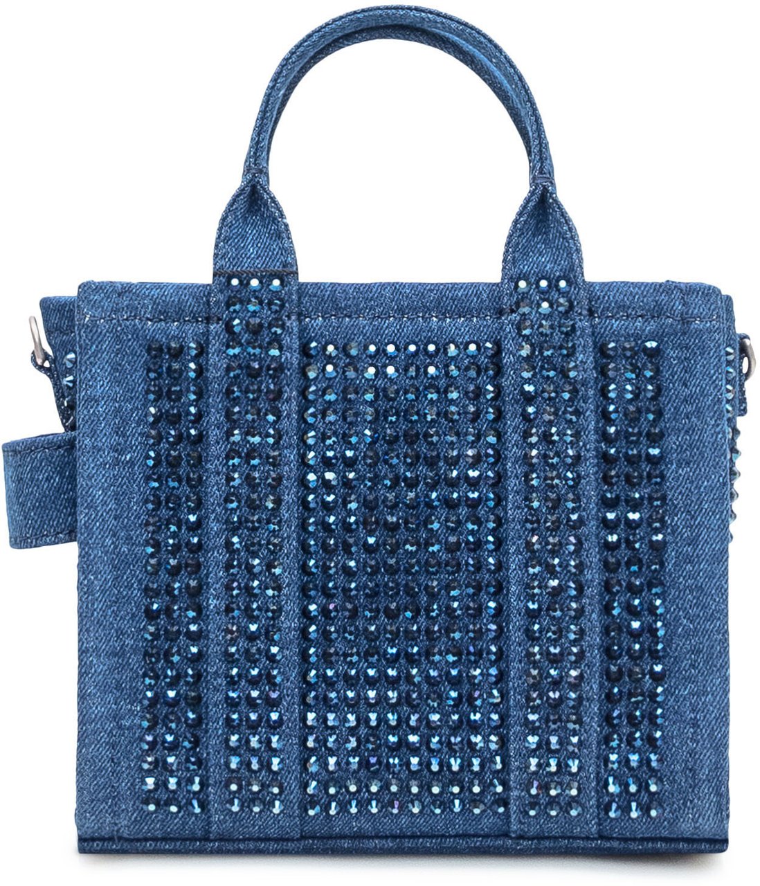 Marc Jacobs The Crossbody Tote Denim Crystal Dark Wash Blue Blauw