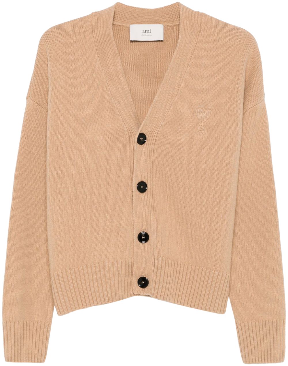 AMI Paris Logo Knit Cardigan Divers
