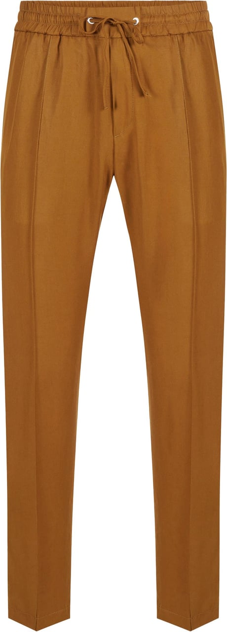 Iceberg Comfort fit trousers in Tencel in oil colour with contrasting stripes Groen