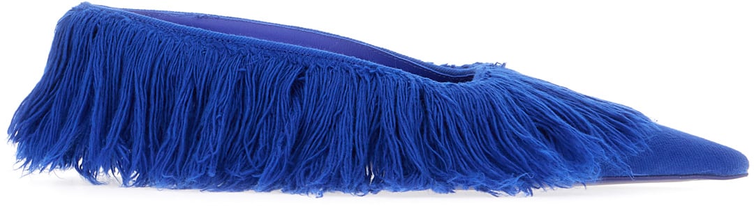 Ferragamo Ferragamo Electric blue fabric mules Blauw