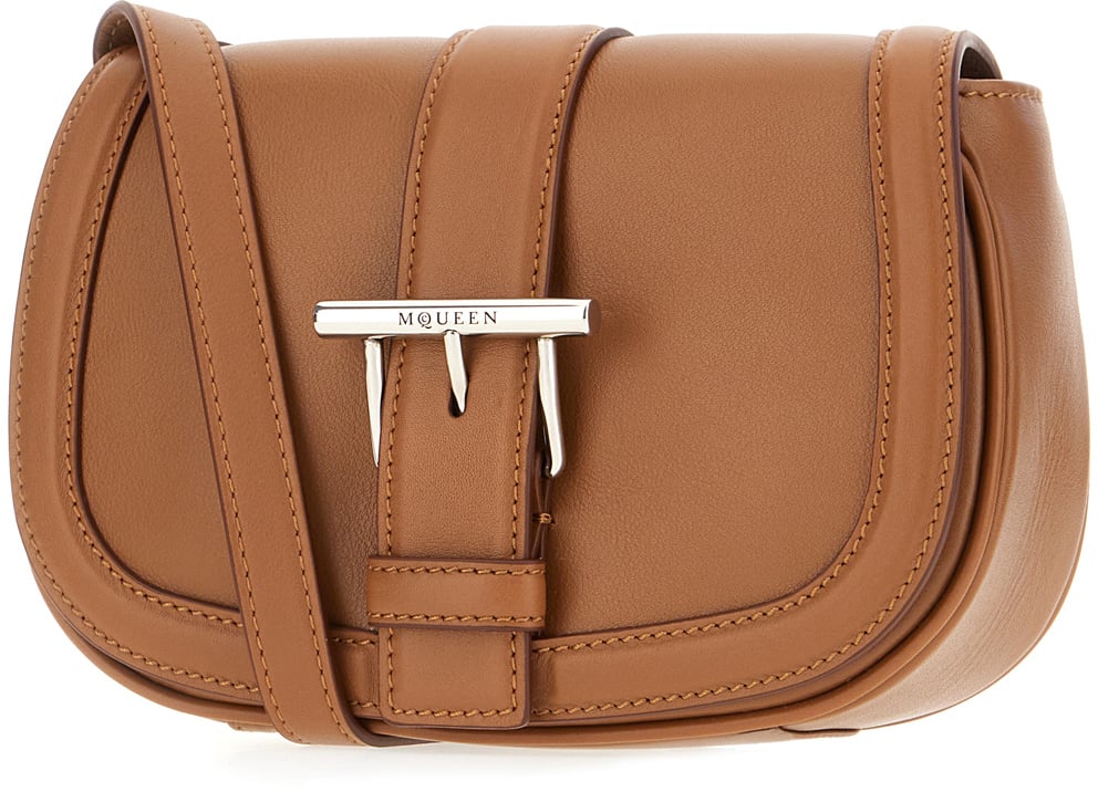Alexander McQueen Alexander McQueen Chocolate leather crossbody bag Bruin
