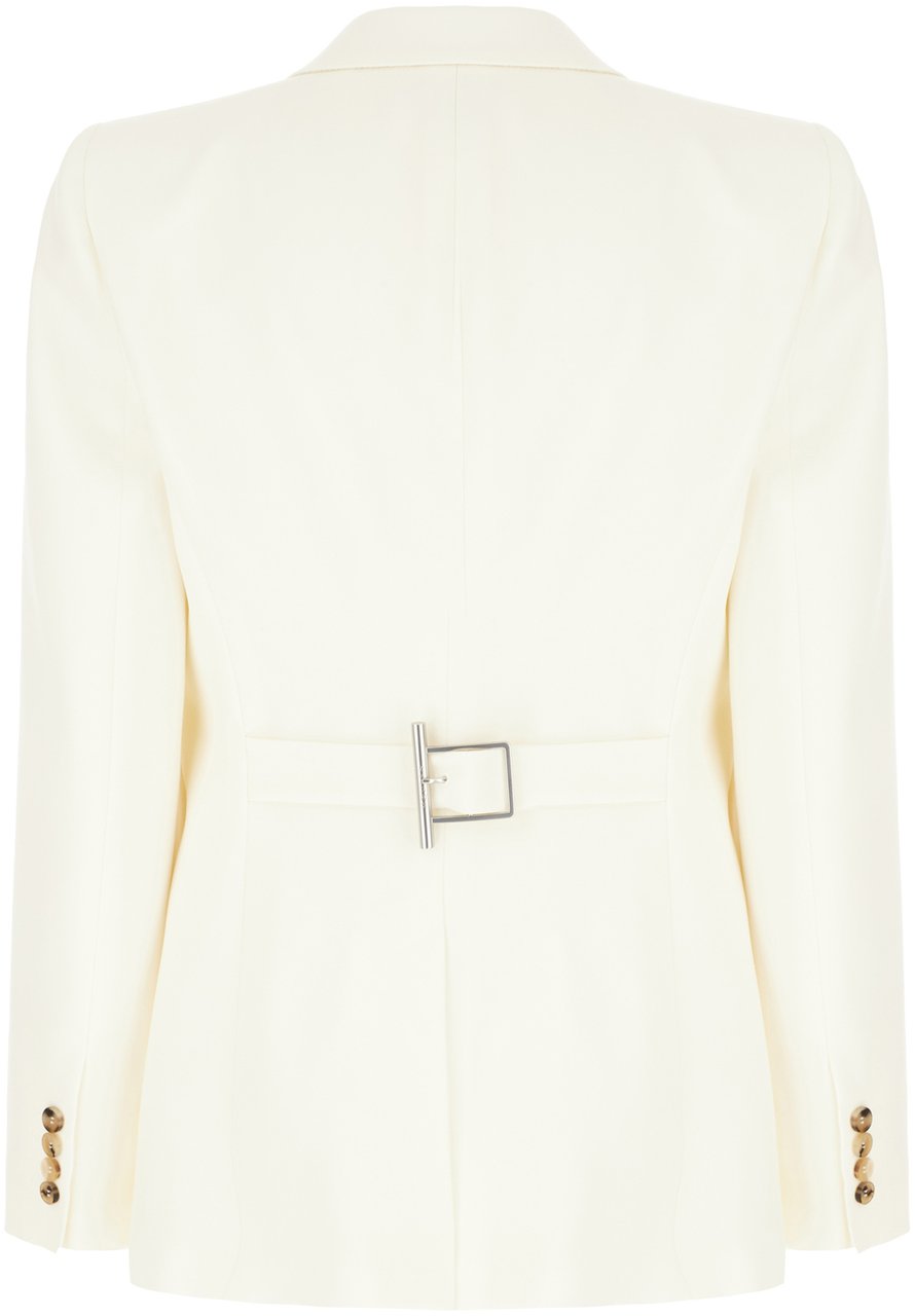 Alexander McQueen Alexander McQueen Ivory wool blazer Neutraal