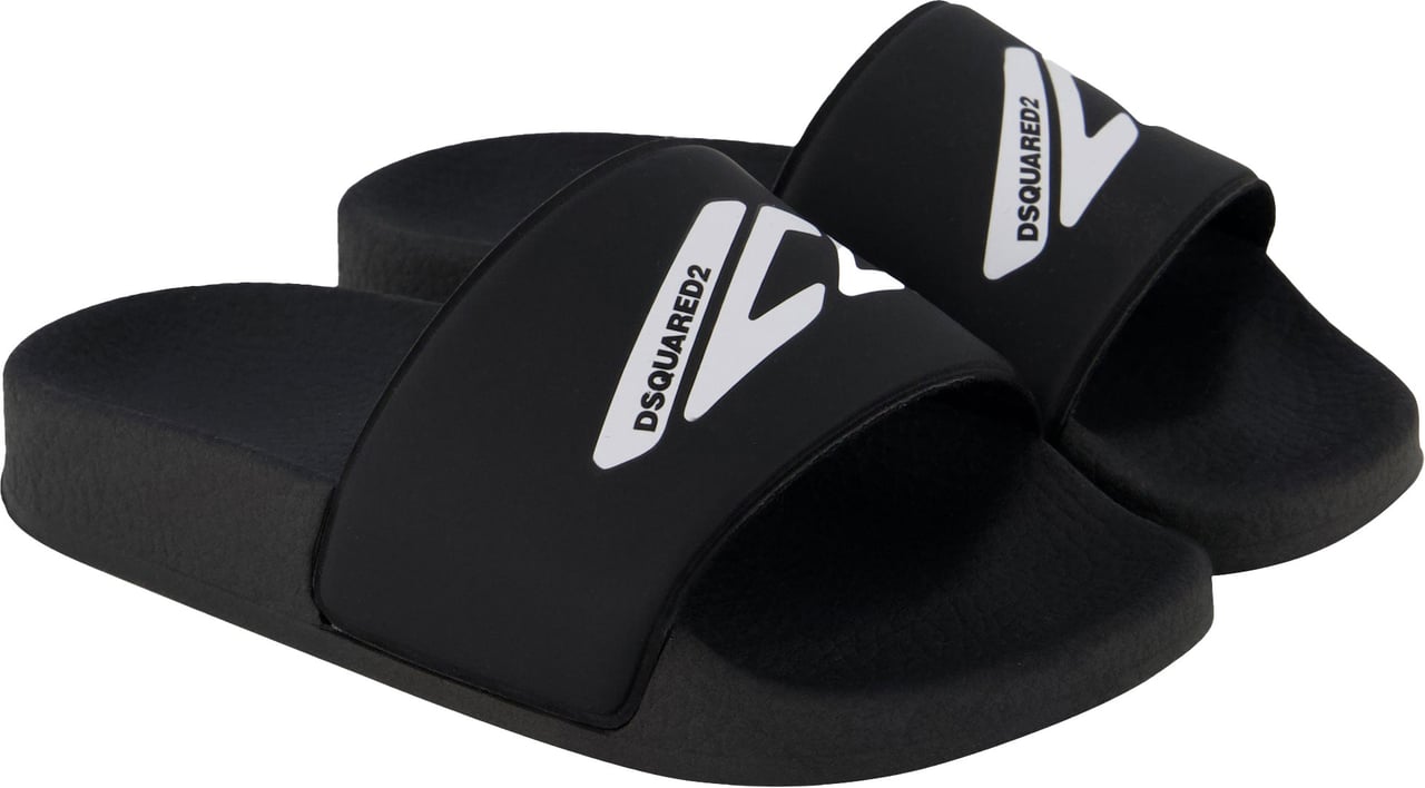 Dsquared2 Dsquared2 Unisex Slippers In Zwart Zwart