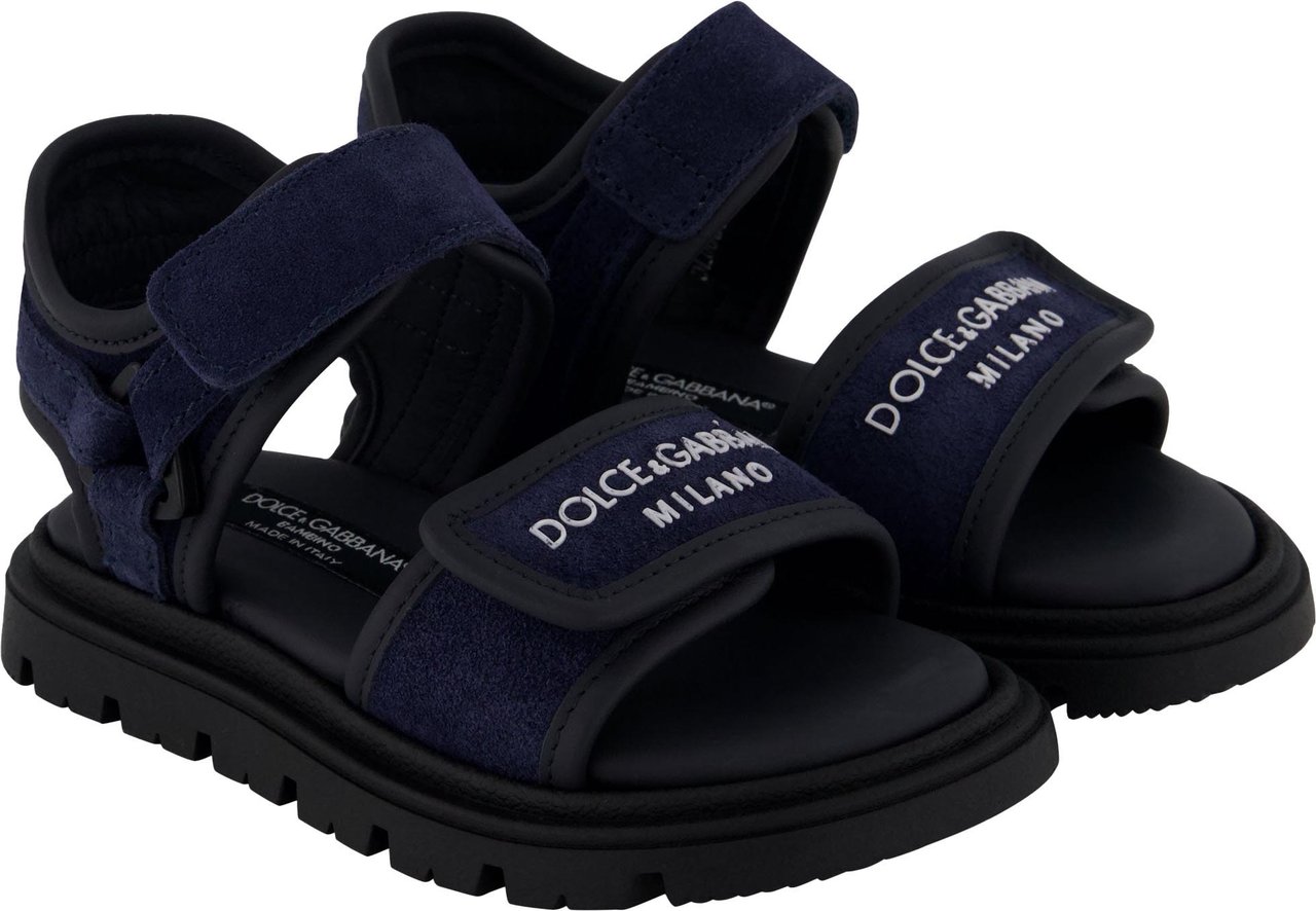 Dolce & Gabbana Dolce & Gabbana Jongens Sandalen In Navy Blauw