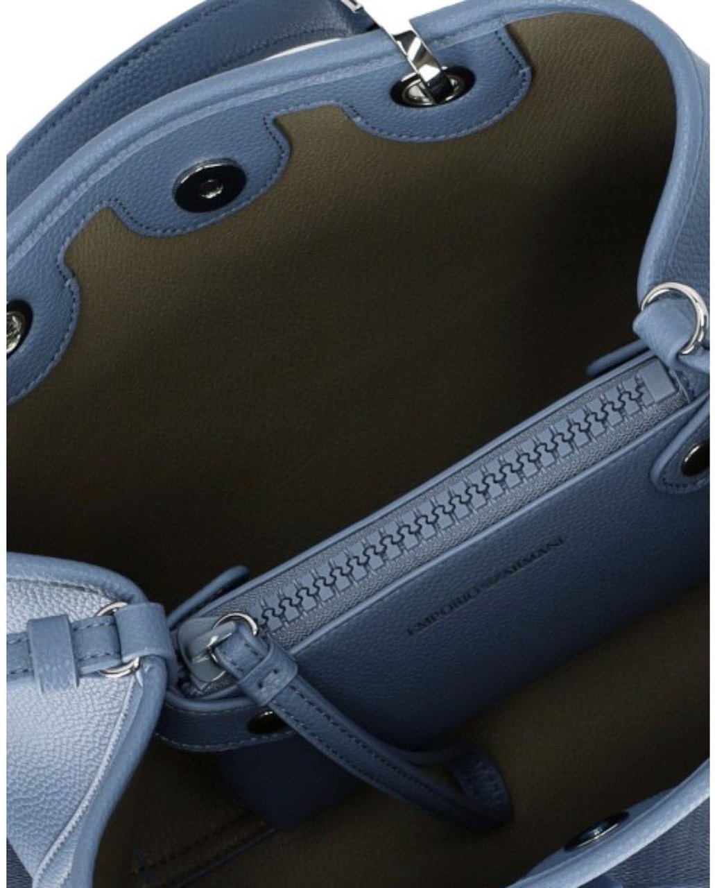 Emporio Armani EMPORIO ARMANI MYEA ASFALTO TERRA SMALL SHOPPING BAG Blauw