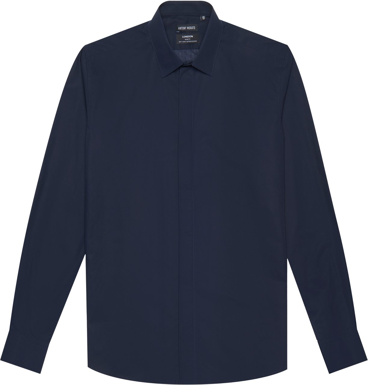 Antony Morato SHIRT LONDON SLIM FIT IN SOFT TOUCH COTTON EASY IRON Blauw