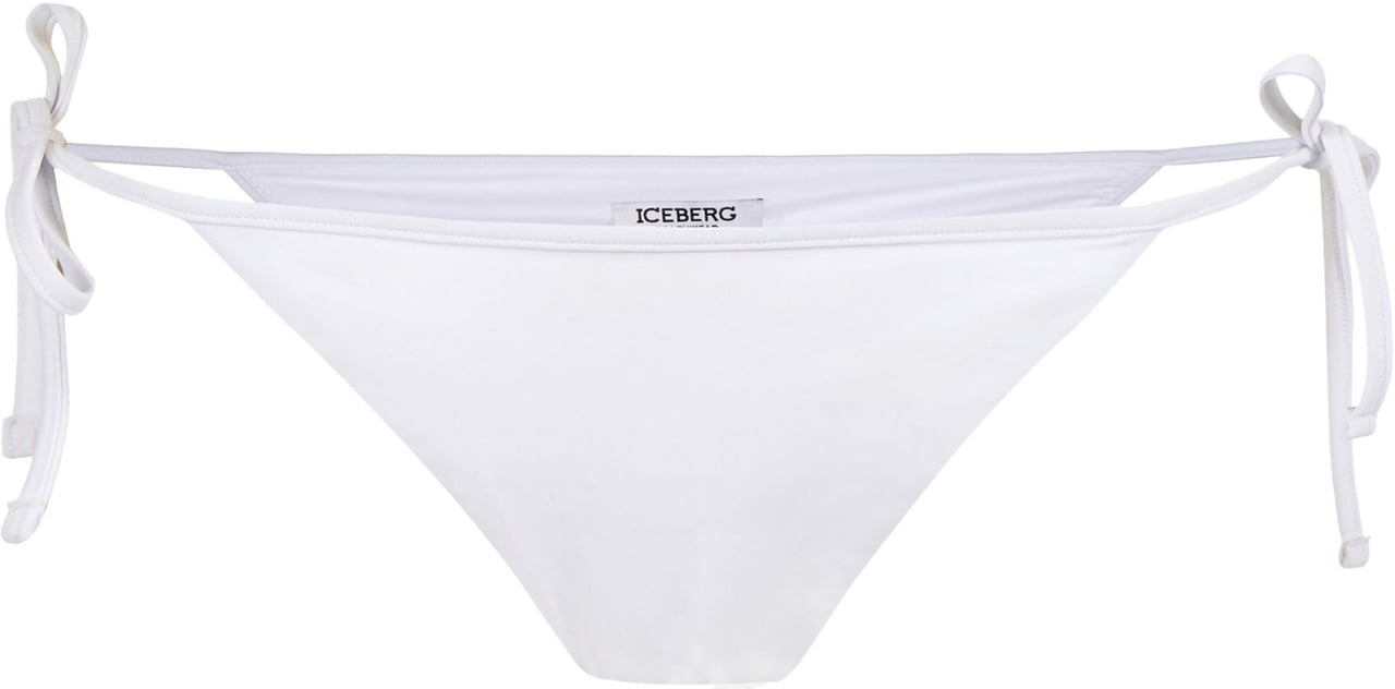 Iceberg White Swim Briefs with Adjustable Side Ties Wit