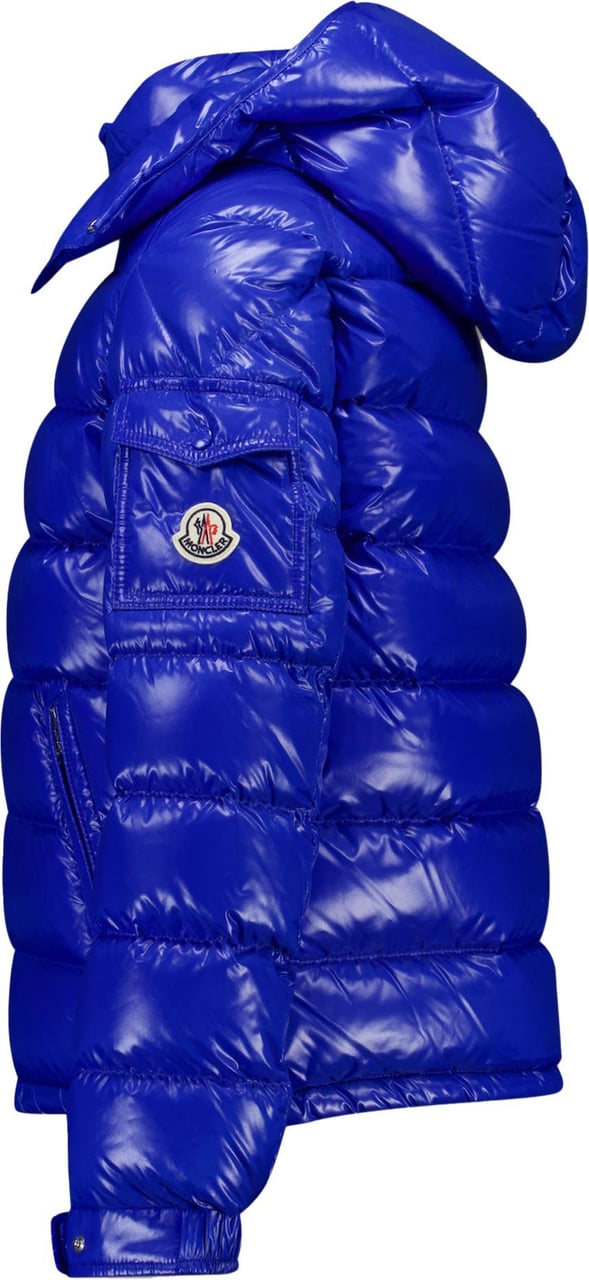 Moncler Moncler Maya Kinder Jongens Winterjas In Cobalt Blauw Blauw