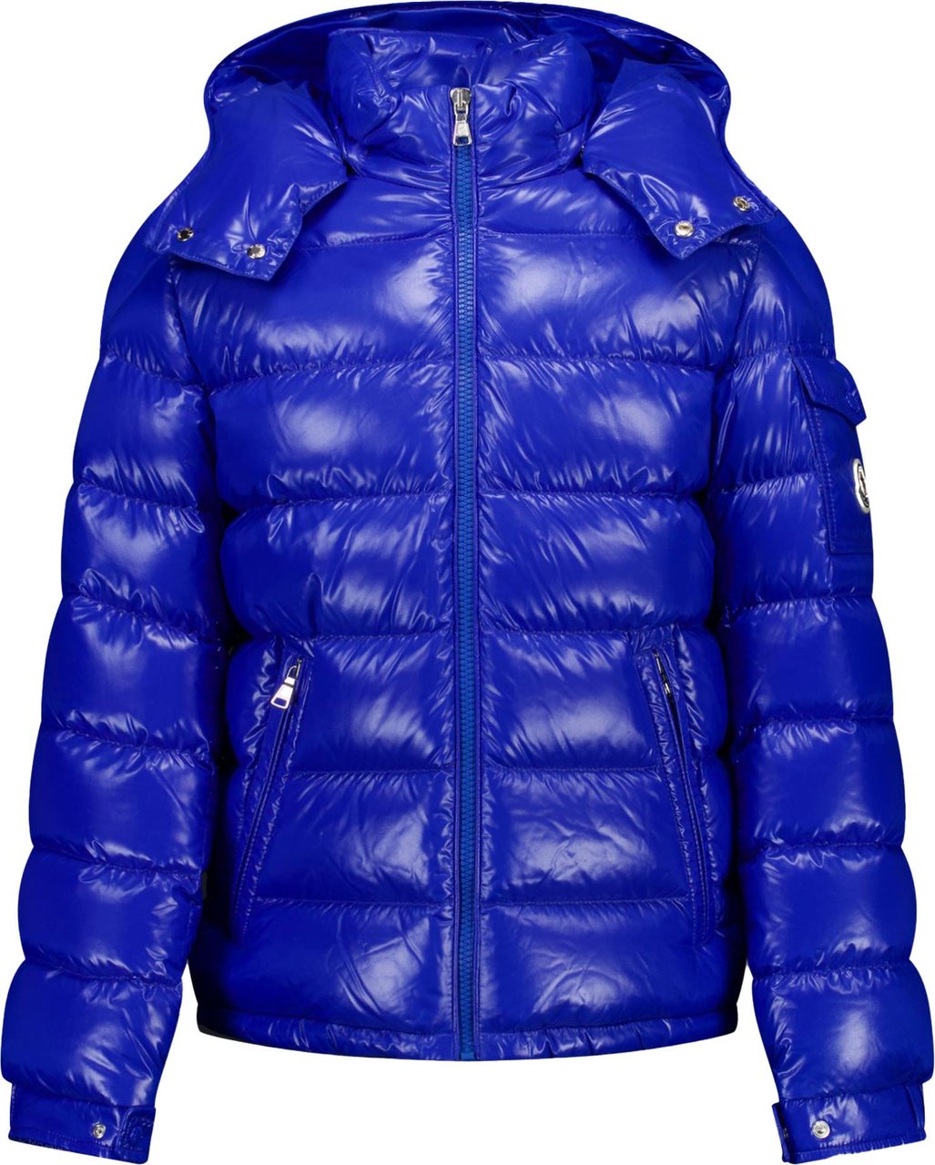 Moncler Moncler Maya Kinder Jongens Winterjas In Cobalt Blauw Blauw