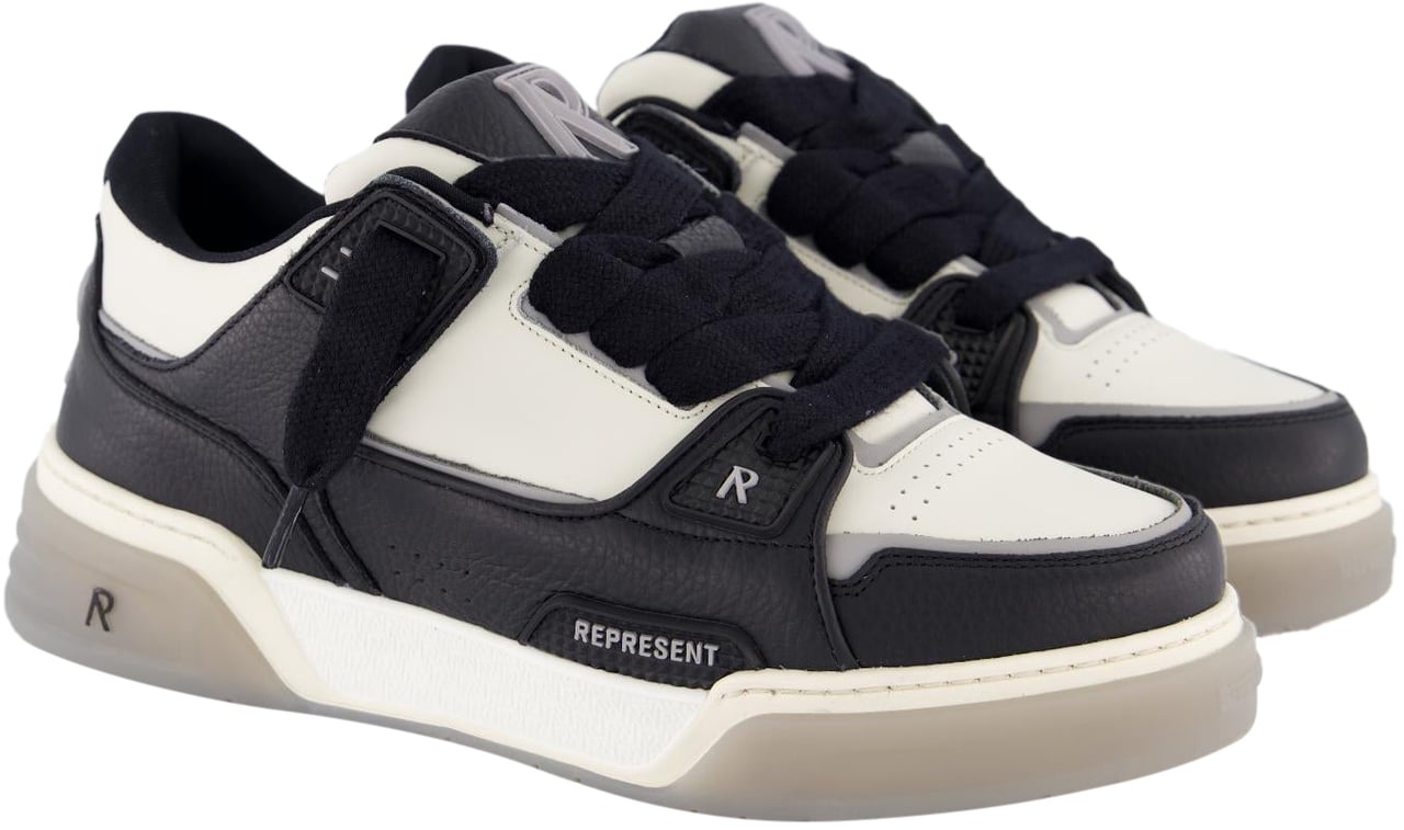 Represent Heren Studio Sneaker Zwart/Wit Zwart