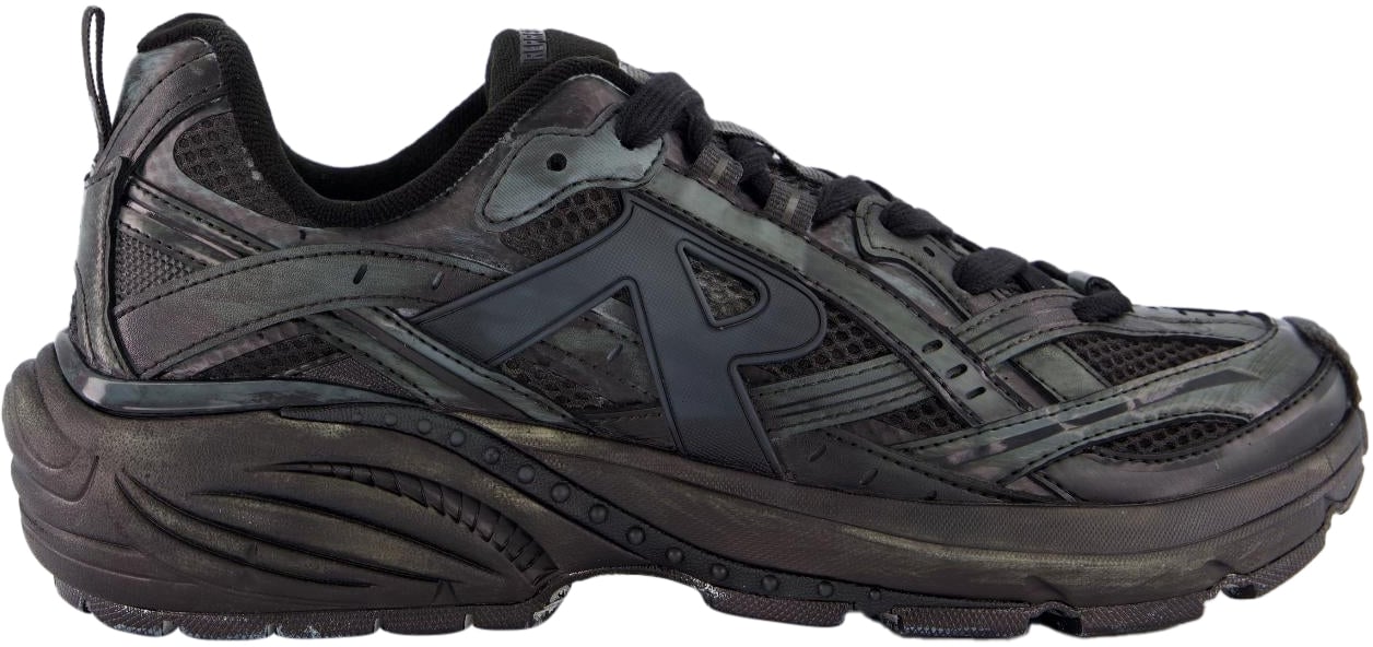 Represent Heren Storm Runner Dip Dye Zwart Wit