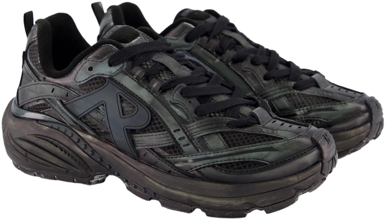 Represent Heren Storm Runner Dip Dye Zwart Wit