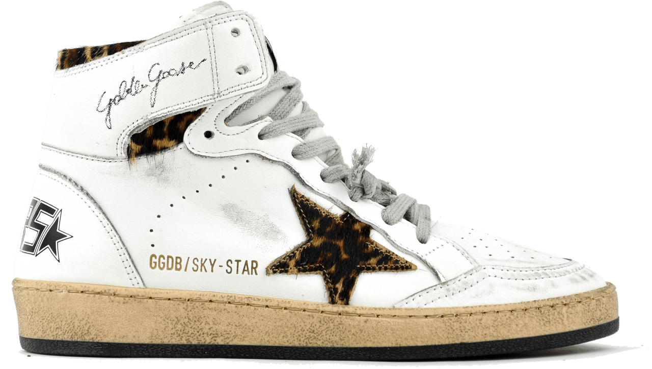 Golden Goose Skystar White Leo Wit