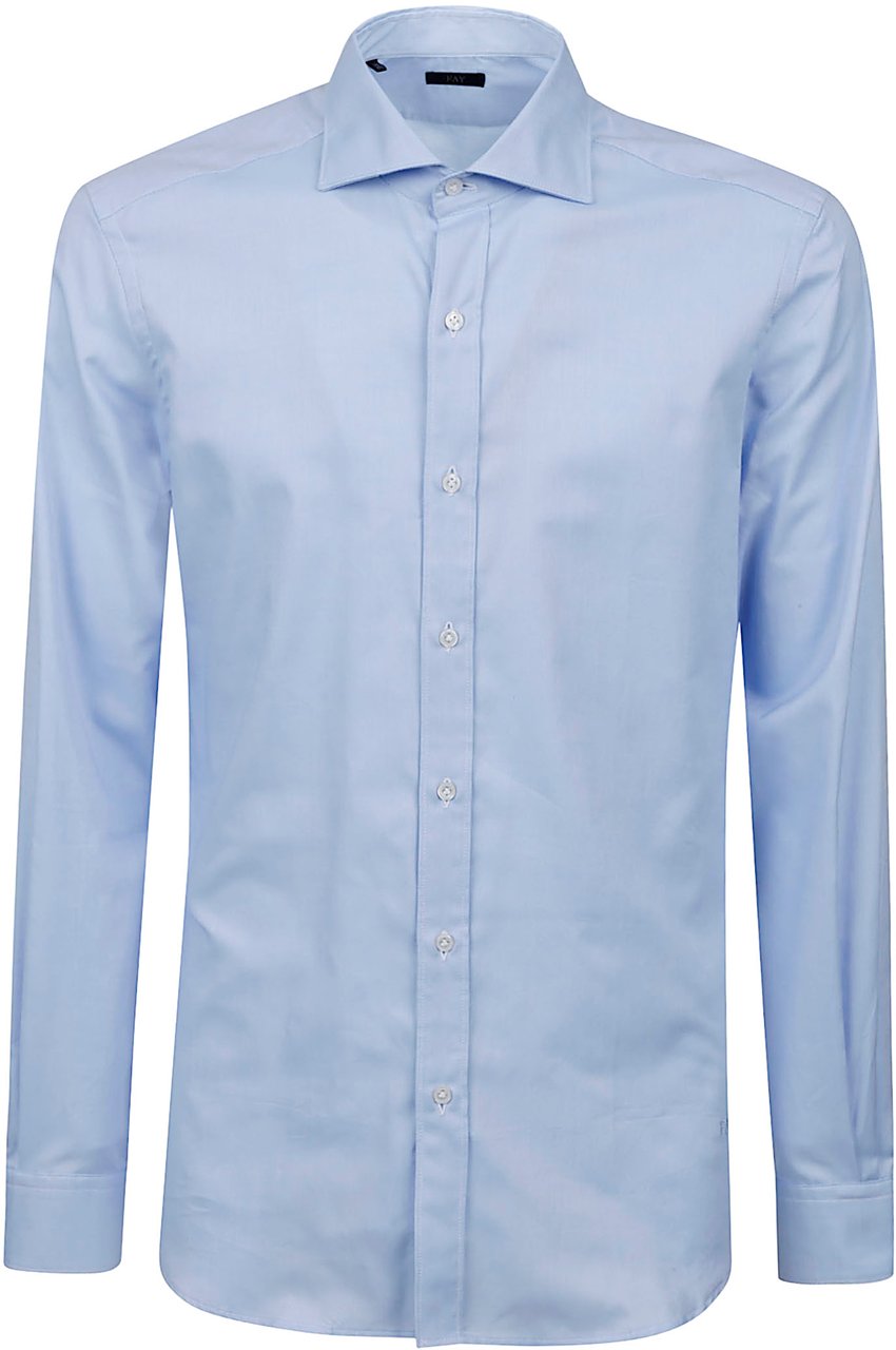 Fay Shirts Light Blue Blauw