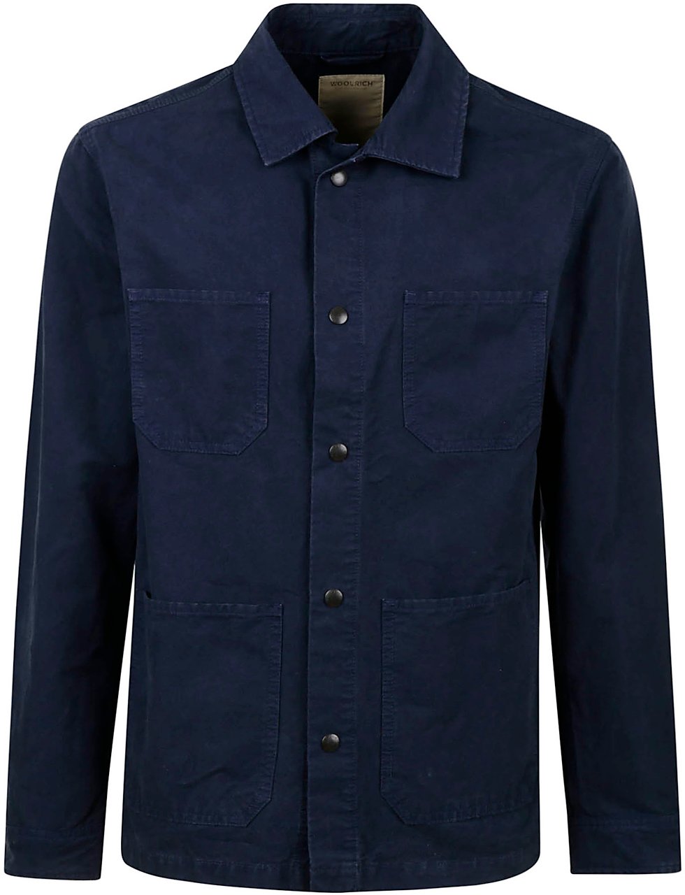 Woolrich Shirts Melton Blue Blauw