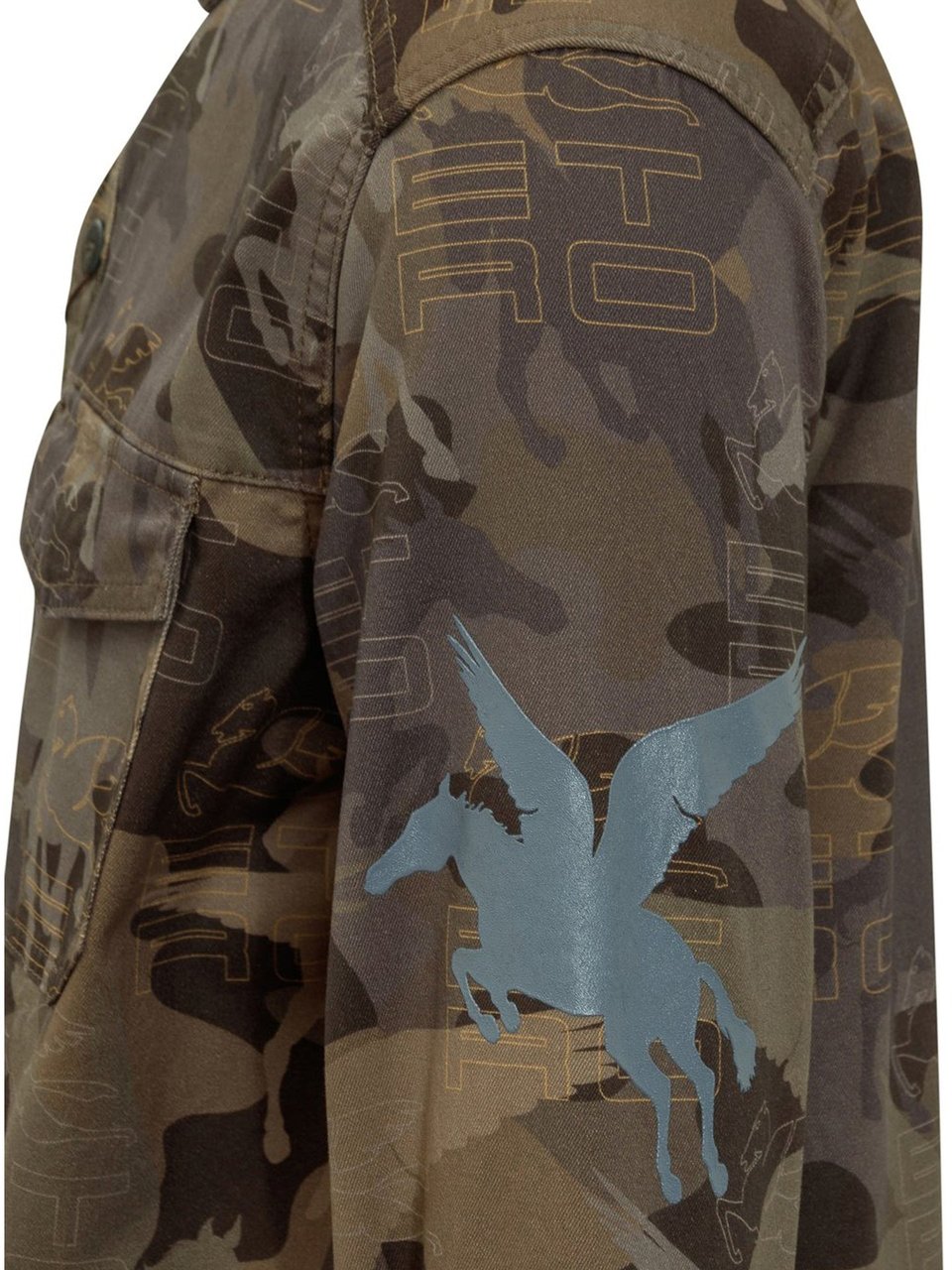 Etro Etro Camouflage Cotton Shirt Bruin