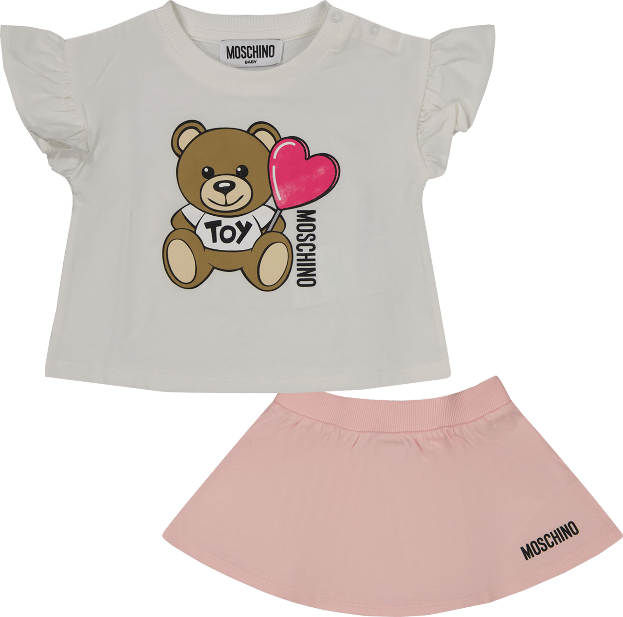 Moschino Moschino Baby Meisjes Setje In Licht Roze Roze