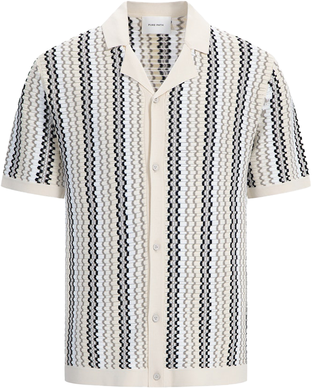 Pure Path Pure Path Regular Fit SS Knitwear Beige