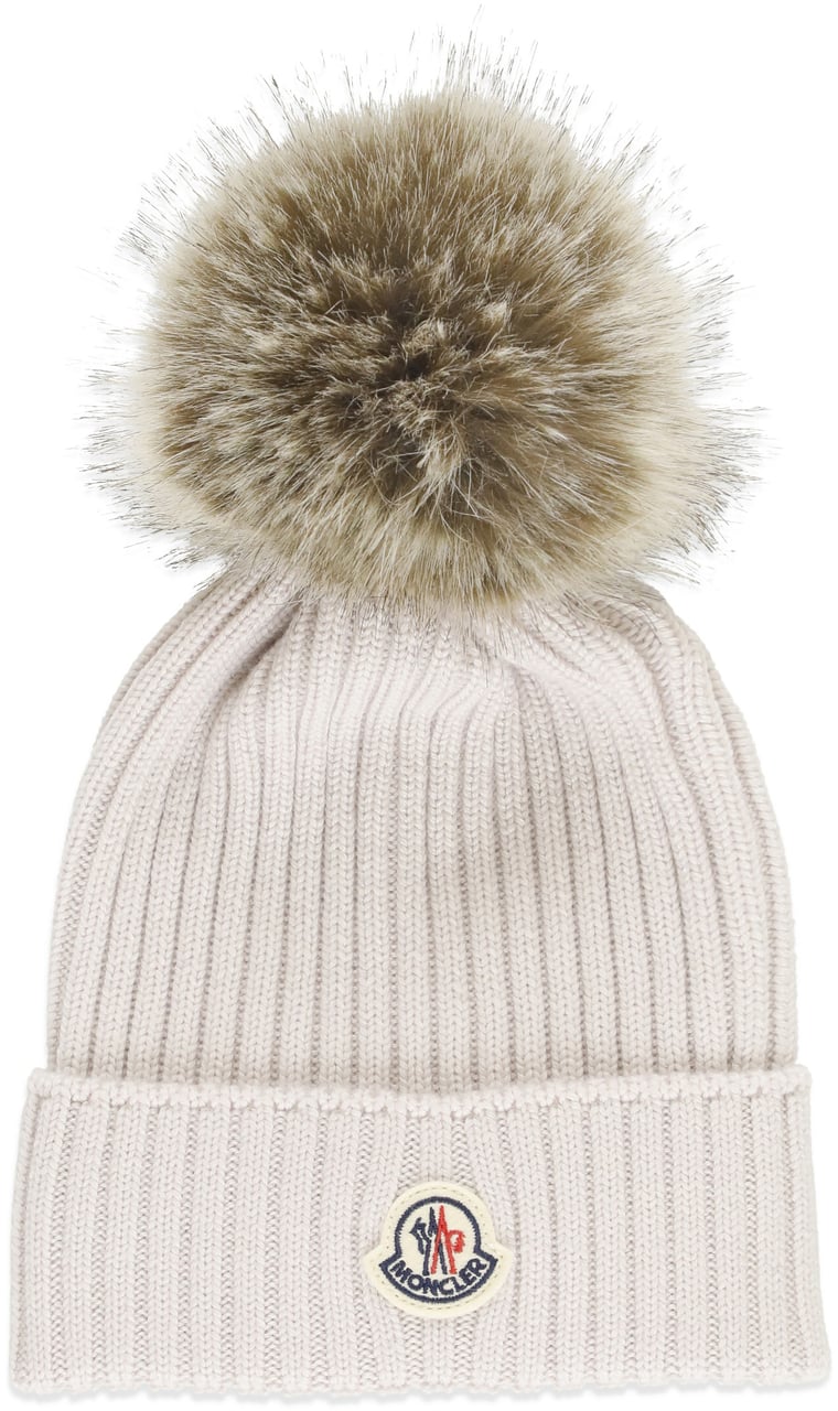 Moncler Hats Ivory Wit