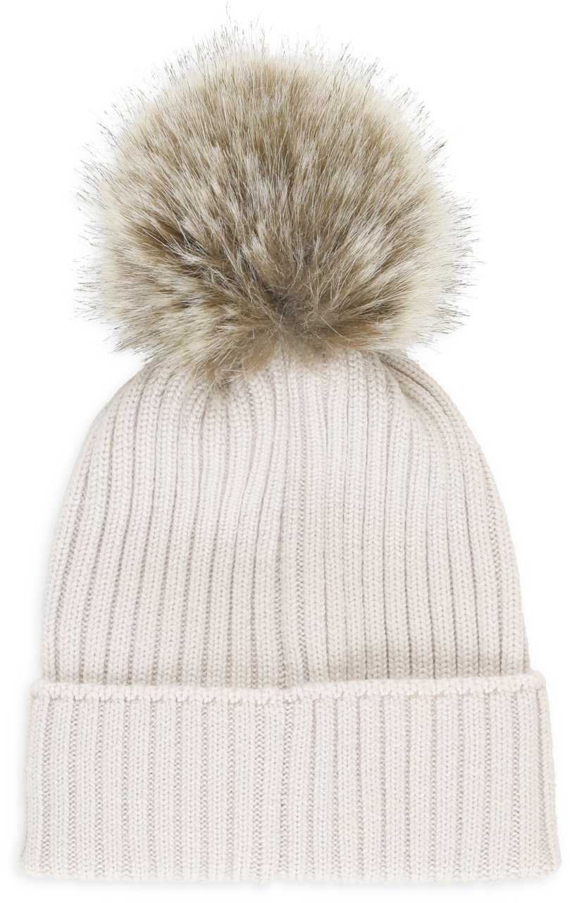 Moncler Hats Ivory Wit