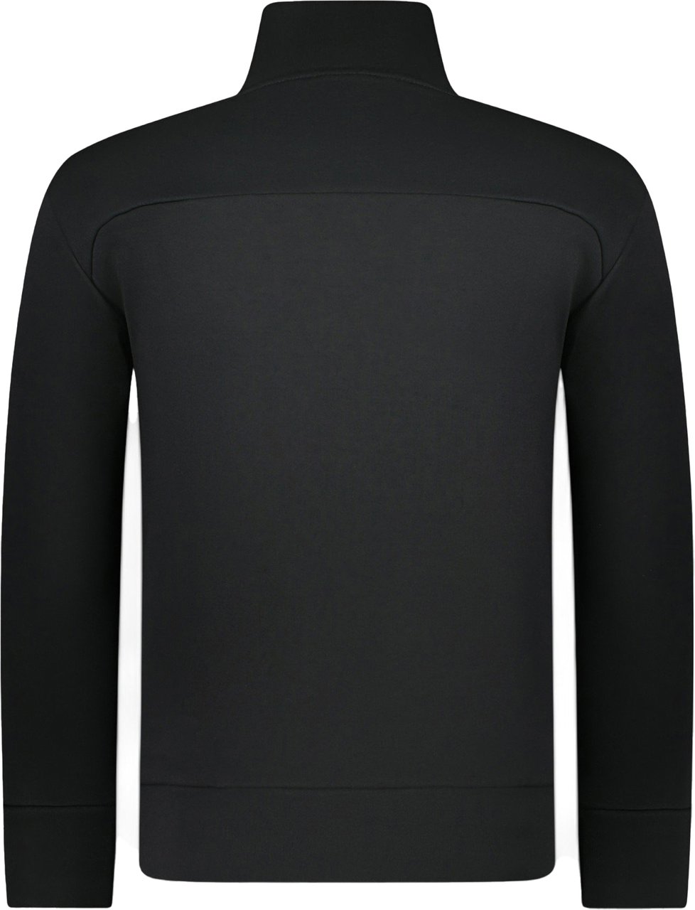 Boss BOSS Sweater Jersey Half Zip Black Zwart