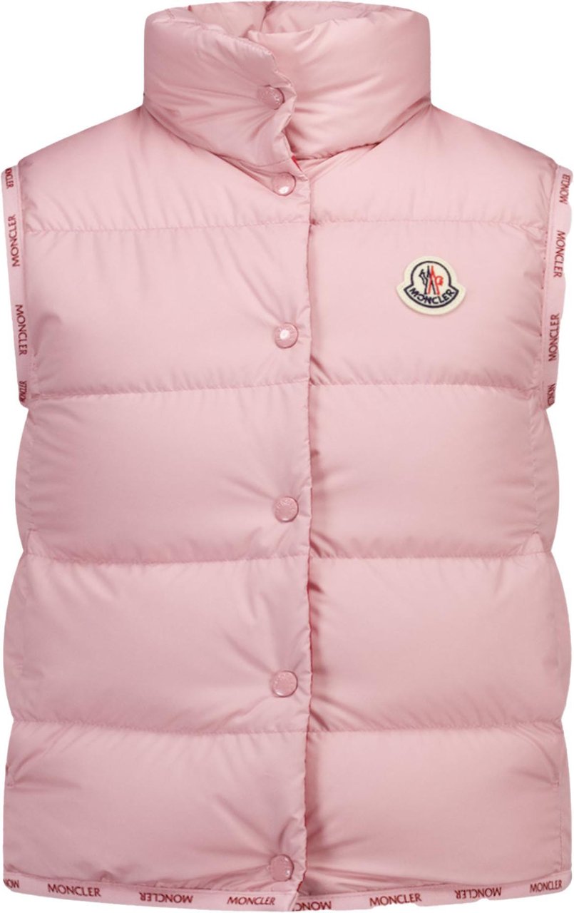Moncler Moncler Badia Kinder Meisjes Bodywarmer In Licht Roze Roze