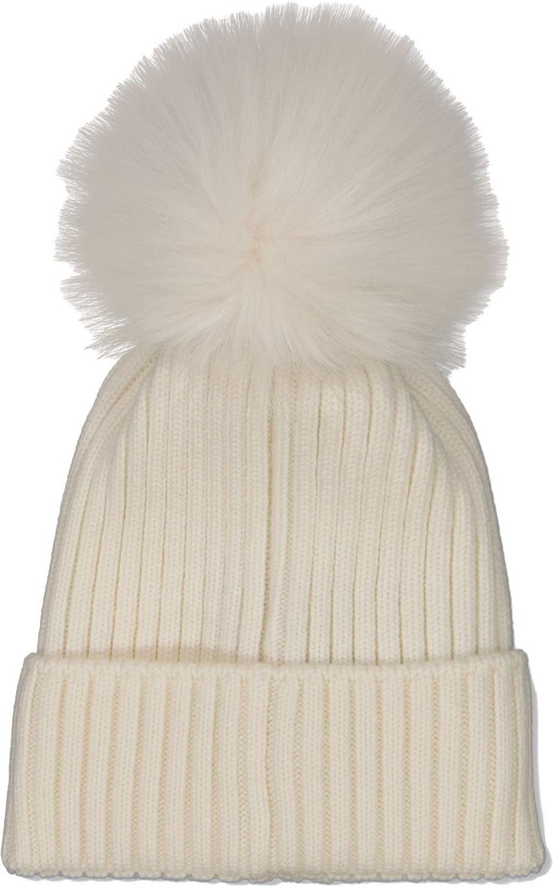 Moncler Moncler Kinder Meisjes Muts In Off White Wit