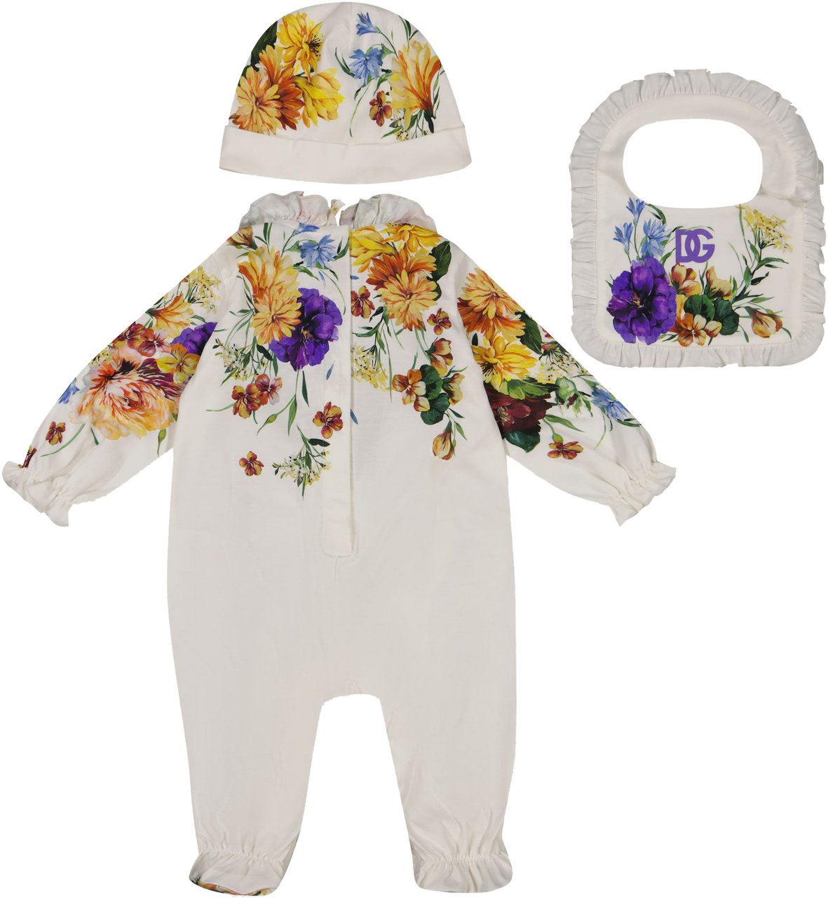 Dolce & Gabbana Dolce & Gabbana Baby Meisjes Boxpakje In Wit Wit