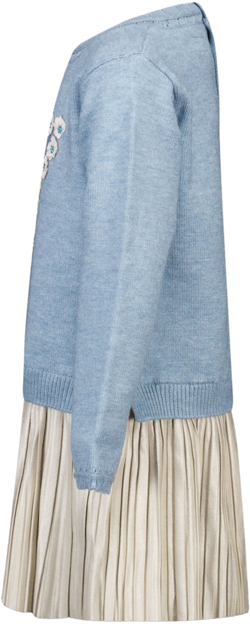 Guess Guess Kinder Meisjes Jurk In Licht Blauw Blauw