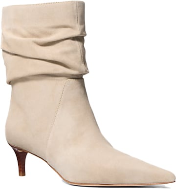 Michael Kors Dawn Heeled Bootie Beige
