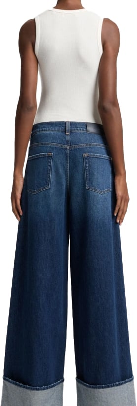 7 For All Mankind jeans marie wide leg blue Blauw