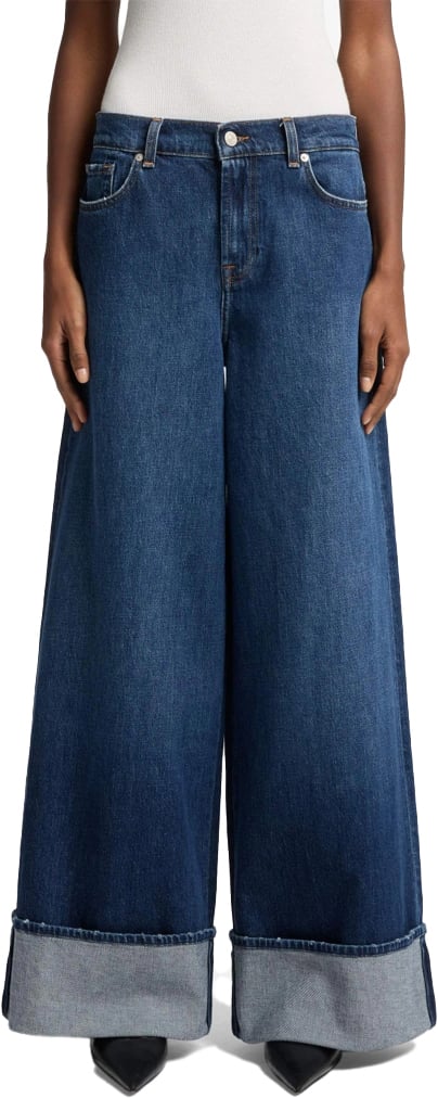 7 For All Mankind jeans marie wide leg blue Blauw
