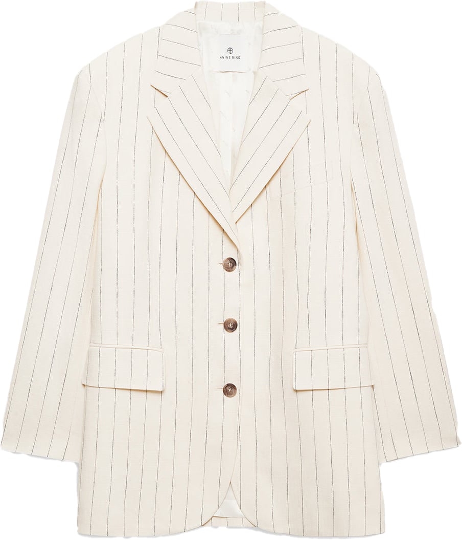 Anine Bing blazer streep Beige