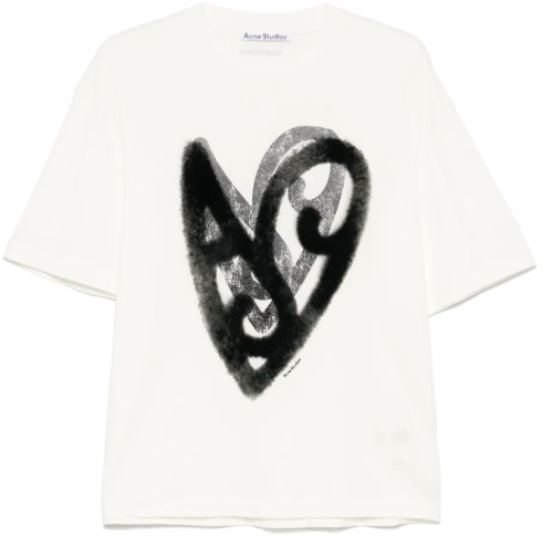 Acne Studios T-shirt Optic White Wit