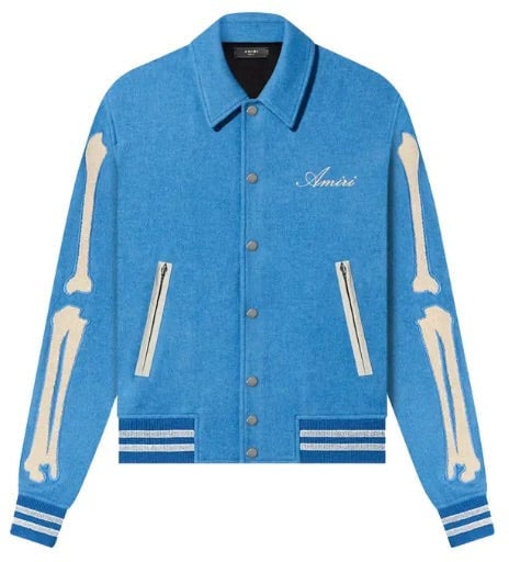 Amiri Amiri Bones Jacket 'Varsity Blue' Blauw