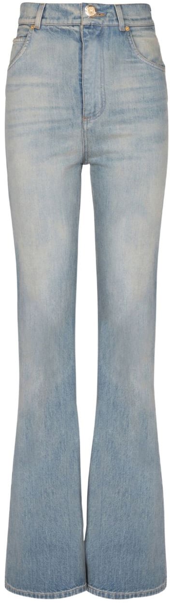 Balmain Trousers Denim Blauw