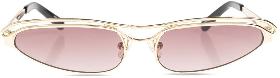 The Attico Sunglasses Golden Goud