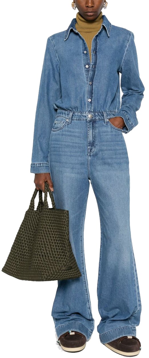 7 For All Mankind Dresses Clear Blue Blauw