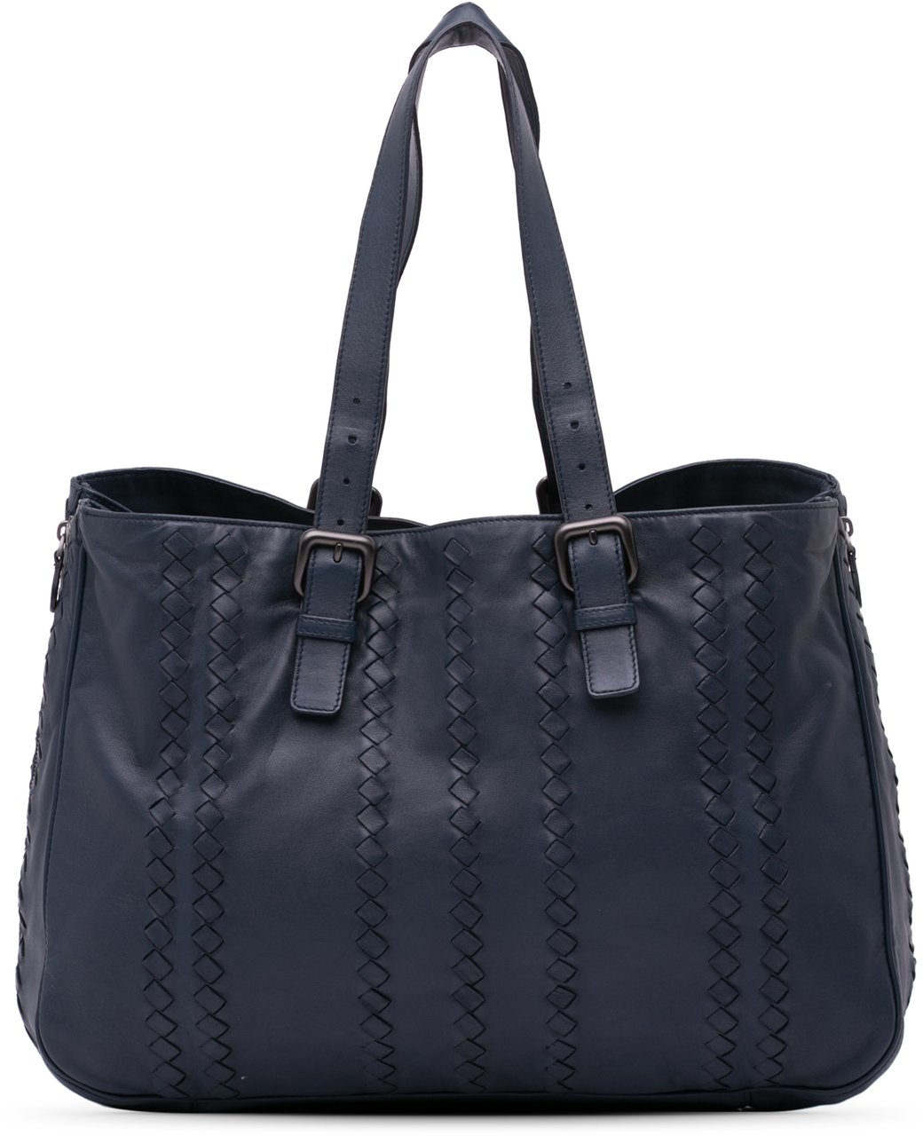 Bottega Veneta Nappa Intrecciato Tote Blauw