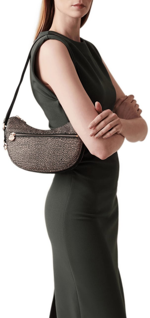 Borbonese LUNA HOBO MINI Bruin