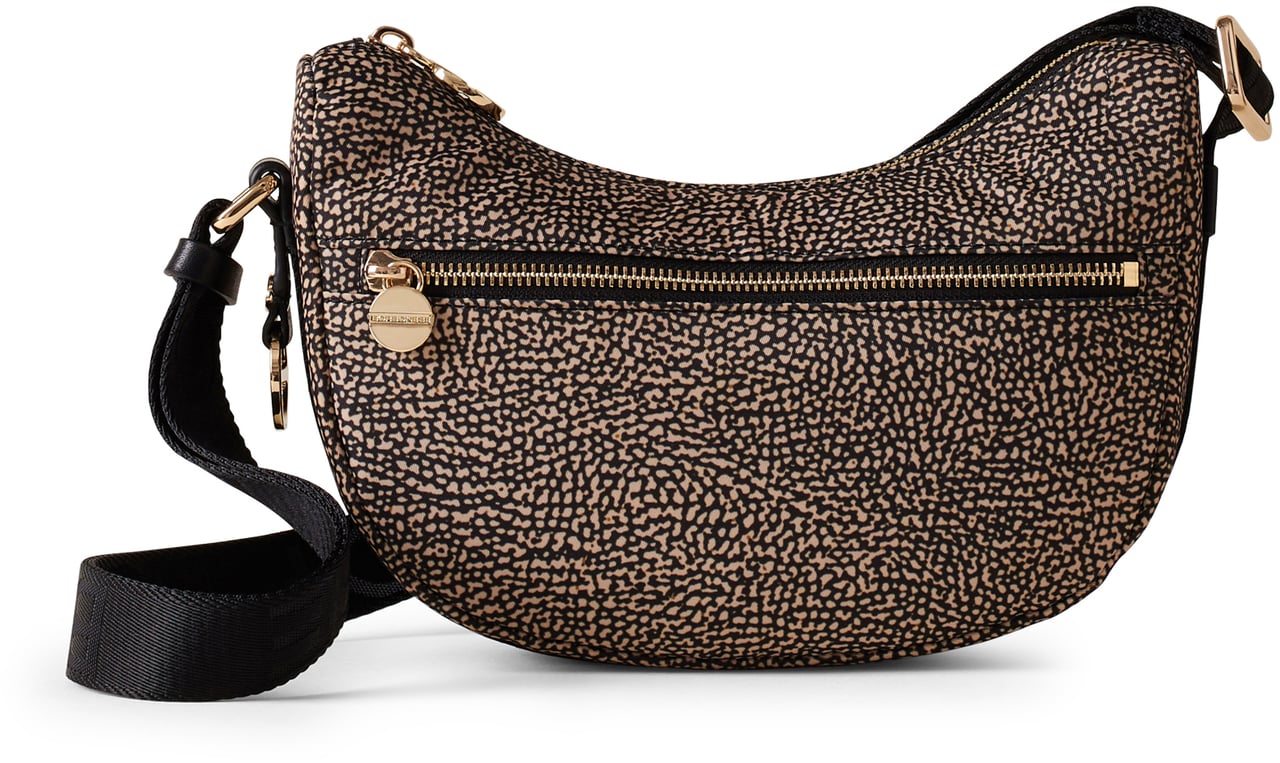 Borbonese LUNA HOBO MINI Bruin