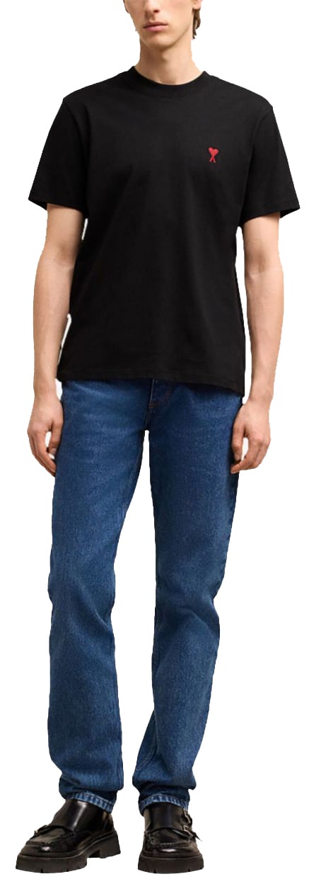 AMI Paris T-Shirts And Polos Black Zwart