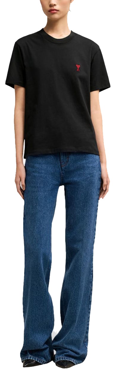 AMI Paris T-Shirts And Polos Black Zwart