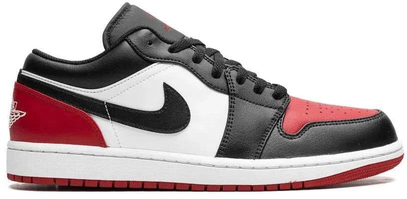 Nike Air Jordan 1 Low Bred Toe Zwart