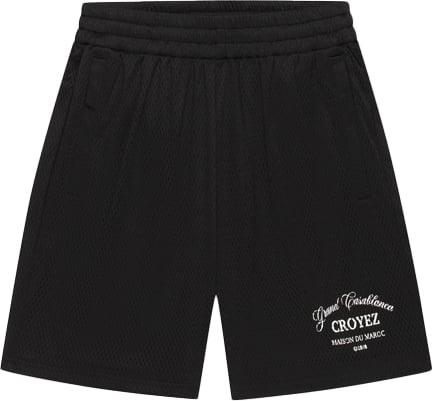 Croyez Croyez Grand Casablanca Mesh Shorts Zwart